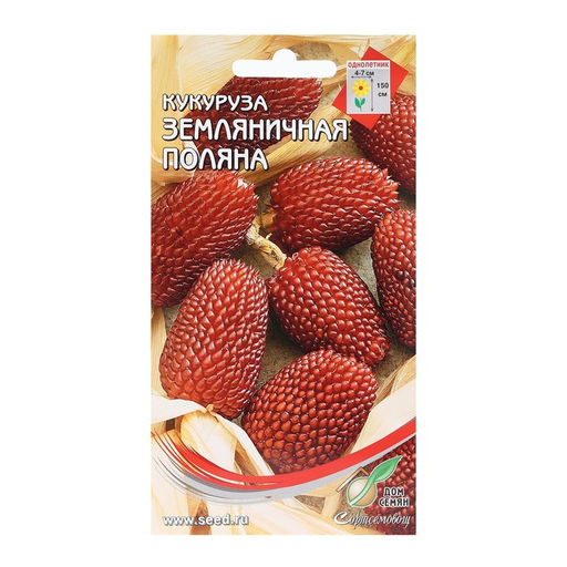 Цена за 2 шт. Семена Кукуруза "Земляничная Поляна",  декоративная, 14 шт