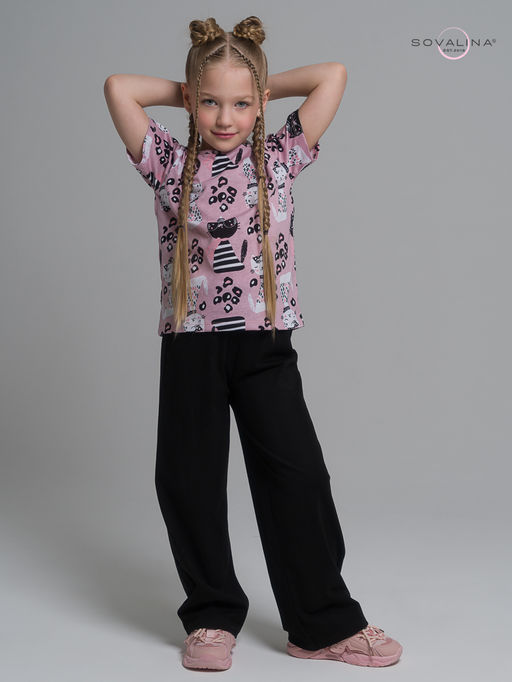 Костюм Лето коты лео-черный - Sovalina фото 2