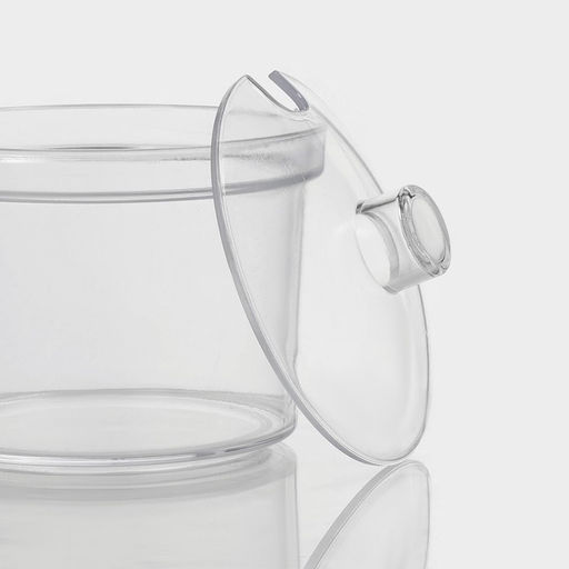 Ёмкость для специй с ложкой Доляна, 400 мл, 10.5×10 см, пластик, прозрачная