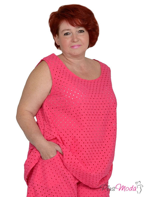 Майка Модель №1568 размеры 44-84 - Plusmoda фото 3