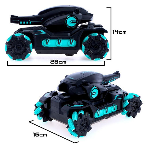 Танк радиоуправляемый Fighter, 4WD, управление жестами, стреляет гелевыми пулями, цвет чёрно-синий - Simaland фото 2