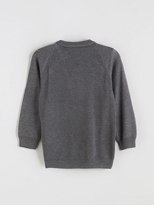 Bisiklet Yaka Uzun Kollu Erkek ?ocuk Triko Kazak