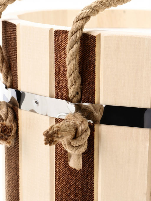 Ведро-запарник для бани и сауны «Термо», 10 л, деревянное, пластмассовая вставка