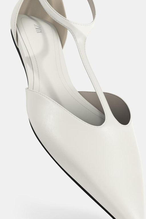 FLAT SHOES WITH ANKLE STRAP - Zara фото 5