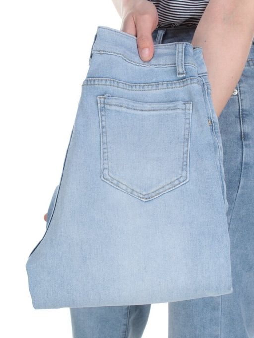 10106 BLUE Джинсы короткие женские AMG JEANS