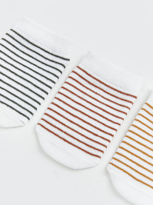 ?izgili Erkek Bebek Patik ?orap 3l?