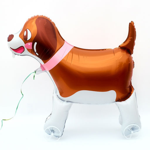 Воздушный шар фольгированный 32" «Собачка на колесиках», под воздух