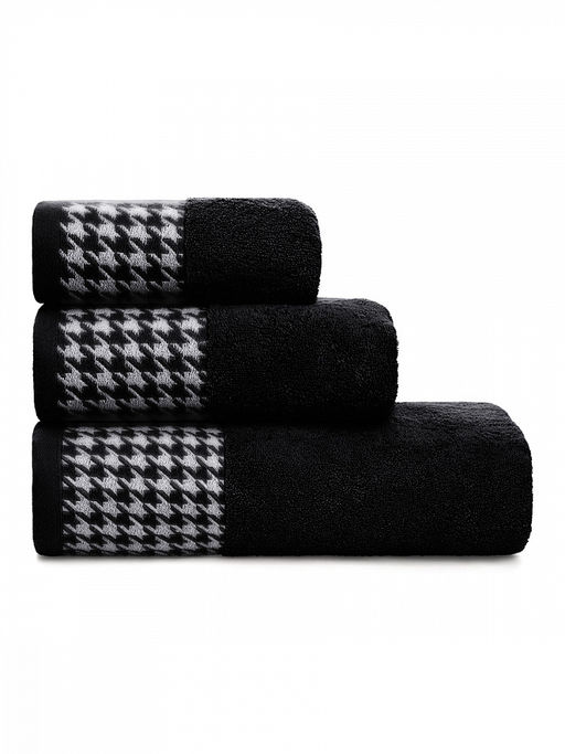 Полотенце для тела 70x130 черный махровая ткань