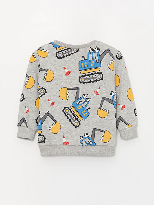 Bisiklet Yaka Erkek Bebek Sweatshirt - Waikiki фото 2