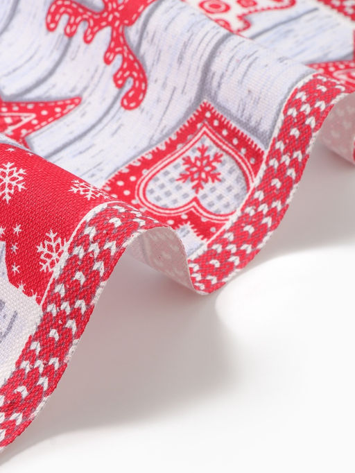 Скатерть новогодняя рогожка DomoVita Чудеса 150?150 см, хл100%, 170 г/м?