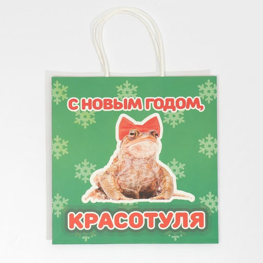 Пакет подарочный Красотуля, 22 22 11 см - Дарите счастье фото 5