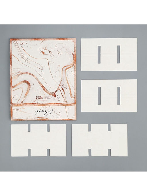 Цена за 5 шт. Коробка для конфет, кондитерская упаковка, 9 ячеек, «Мрамор», 14.5×14.5×3.5 см