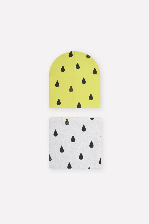 Crockid _ К 8151/фисташковый,св.серый меланж,капли комплект дет