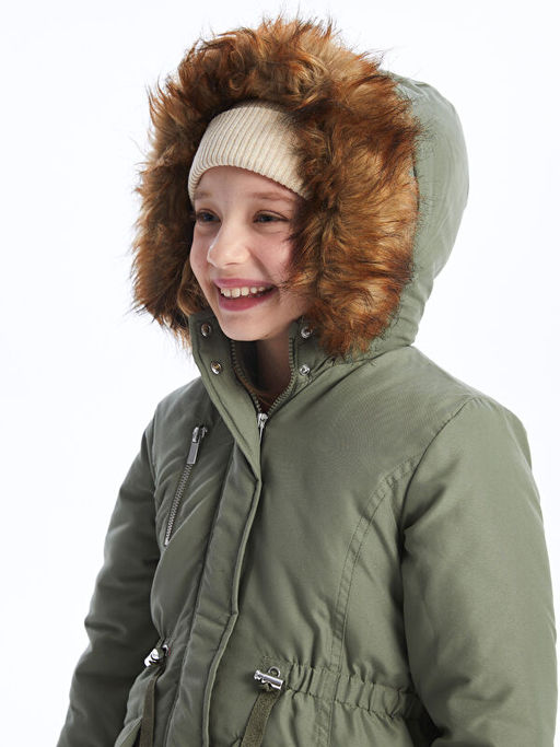 Kap??onlu Basic K?z ?ocuk Mont - Waikiki фото 3