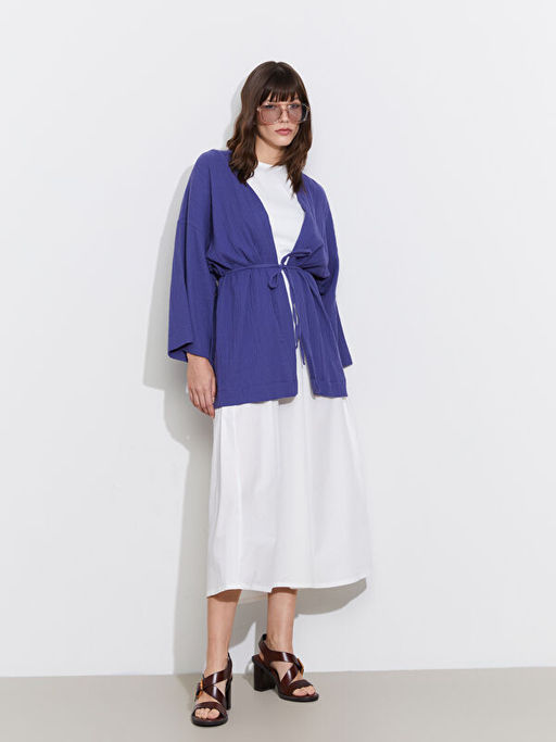 ?al Yaka Oversize M?slin Kad?n Kimono