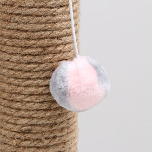 Когтеточка «Столбик», 35×30×54 см, с дугой и игрушкой, МИКС