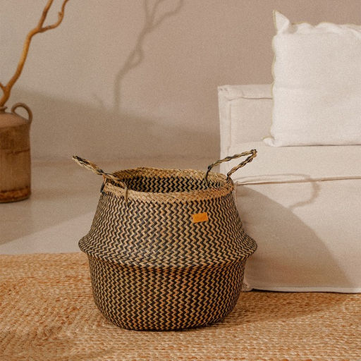 Корзина для белья плетеная круглая SL Home Сорренто, камыш, 3545 см - Sima-land home фото 7