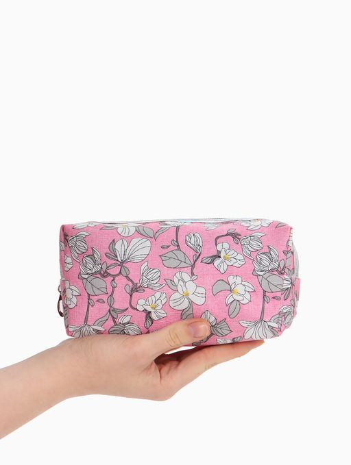 Косметичка на молнии женская, с рисунком, с рисунком, пастельно-розовая - Simaland фото 7