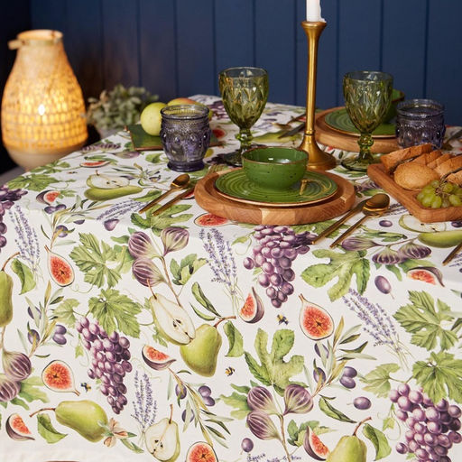 Скатерть Этель. Фруктовый сад, 149?110 см, 100% хлопок, саржа 190 г/м?