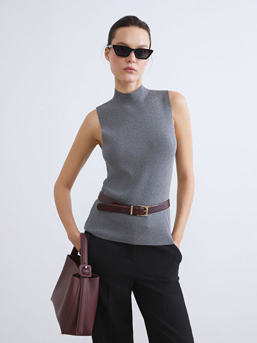 Dik Yaka Kad?n Triko S?veter