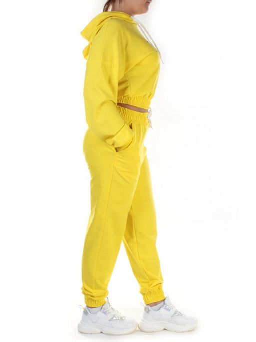 Y294 YELLOW Спортивный костюм женский (100% хлопок) - Fashion фото 6