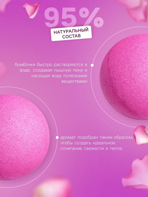 Набор бомбочек для ванн «Love&Candy», 9×40 г