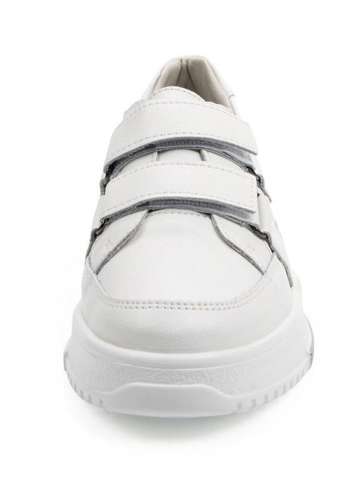 03-C138-9 WHITE Полуботинки спортивные женские (натуральная кожа)