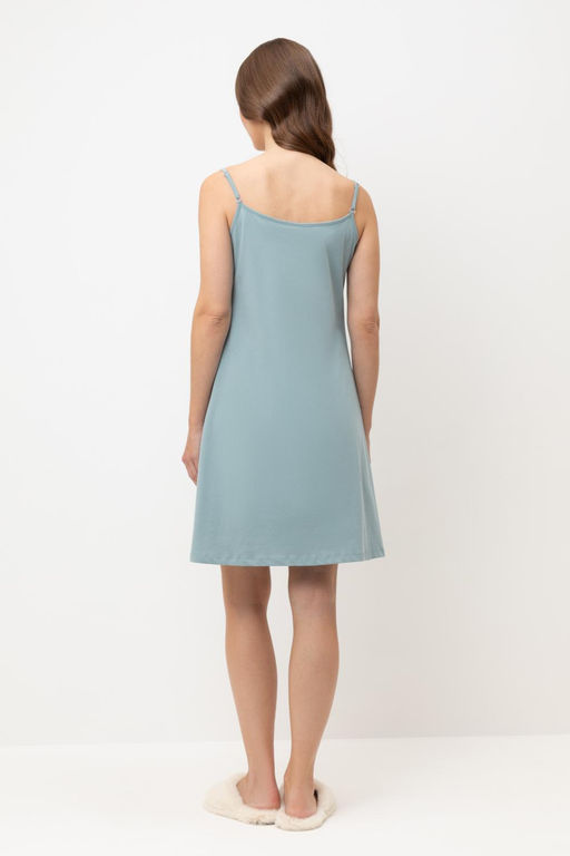 Е 10014/24/пыльно-голубой сорочка жен