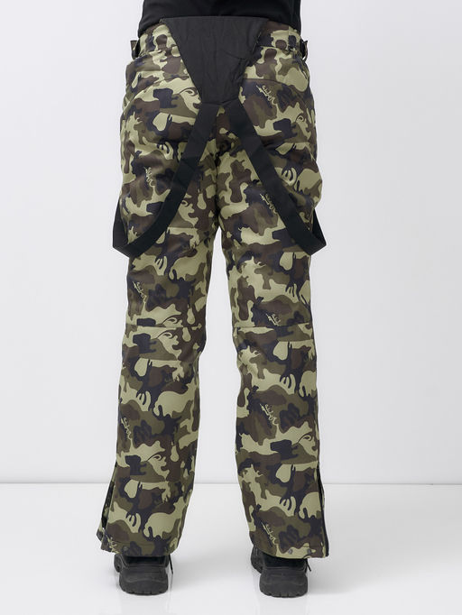 Полукомбинезон утепленный мужской зимний горнолыжный коричневого цвета 2405K - Mtforce фото 14