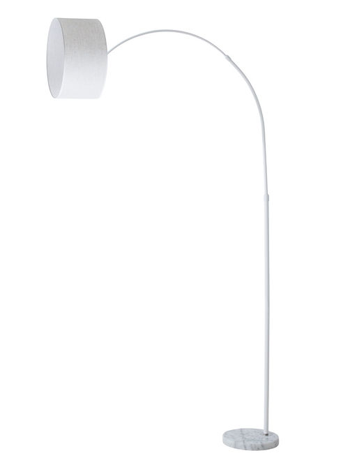 Торшер напольный BayerLux «Атлант», Е27, 40 Вт, подставка камень, 26×55×185 см, белый