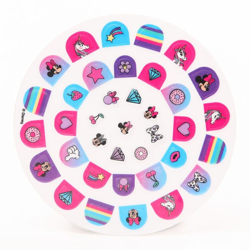 Цена за 2 шт. Наклейки для ногтей детские, Минни маус и единорог - Disney фото 2