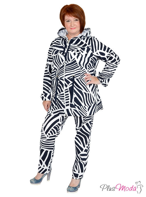 Парка с капюшоном Модель №929 размеры 44-84 - Plusmoda фото 6