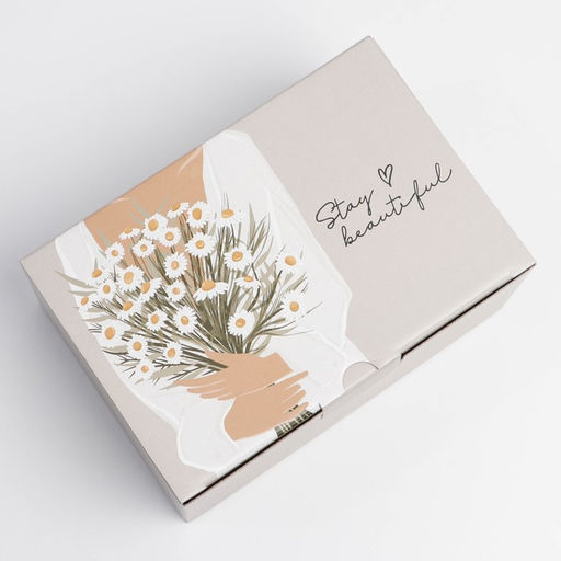 Цена за 2 шт. Коробка?пенал, упаковка подарочная, Stay beautiful, 22?15?10 см