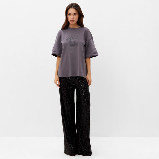 Футболка женская MIST Moscow размер 46-48 (L-XL), серая