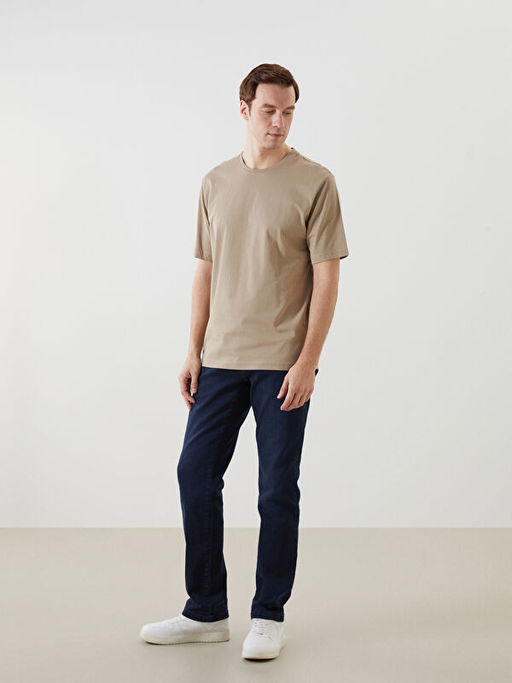 Bisiklet Yaka Penye Erkek Ti??rt