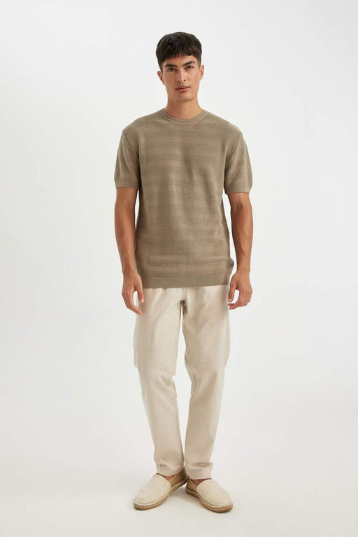 Хлопковые брюки скинни Jogger - Defacto фото 3