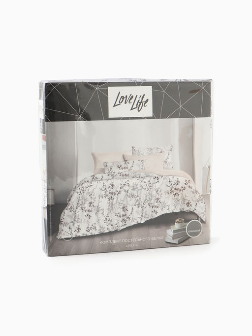 КПБ LoveLife дуэт Уют 150х215 см-2 шт, 220х240см, 50х70см-2шт, 75гр/м2, микрофибра  фото 5