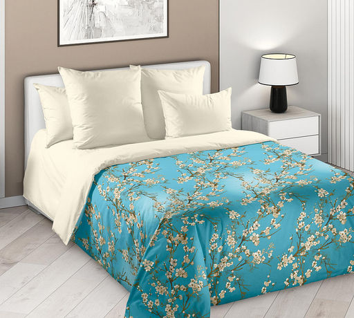 Ветка Сакуры Постельное белье из Перкаля 2 спальный с евро простыней