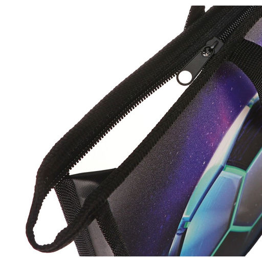 Папка с ручками А4, 335 х 235 х 55 мм, пластиковая, ручки-шнурок, Calligrata Футбол  фото 4