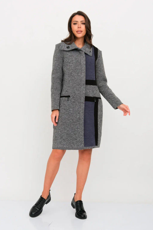 ЗЛАТА Кардиган В1849/ч/б-джинс