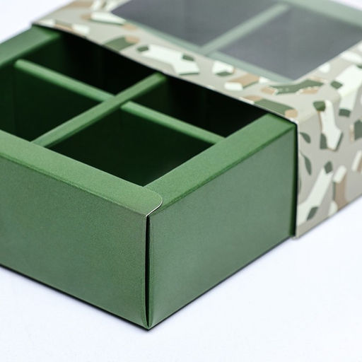 Цена за 2 шт. Коробка для конфет 6 шт. 23 Февраля 13.7?9.8?3.8 см