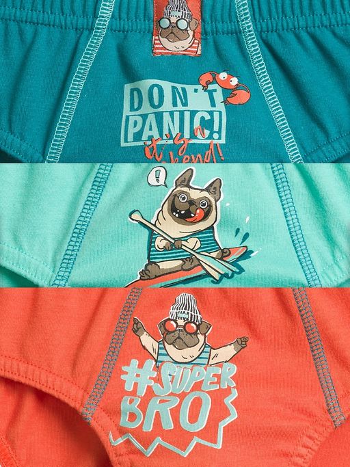 BULB3172(3шт. в упаковке) трусы для мальчиков