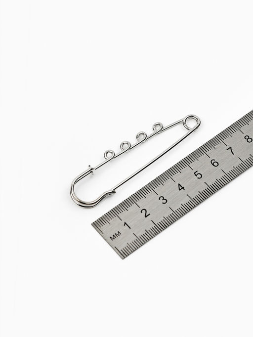 Булавка для подвесок PO-065 №03, (набор 2 шт.) 70?20?7 мм, серебра