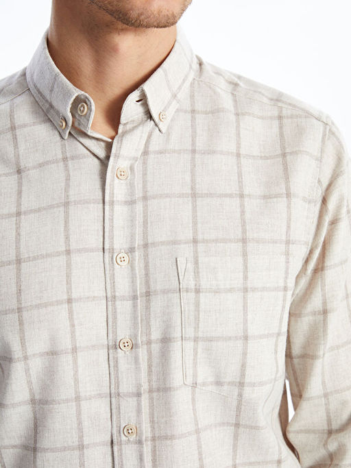 Regular Fit Uzun Kollu Ekose Erkek G?mlek