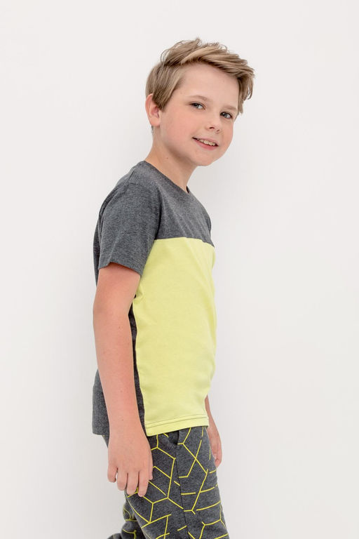 КР 302228/тем.серый меланж,фисташковый к422 фуфайка для мал - Crockid фото 5