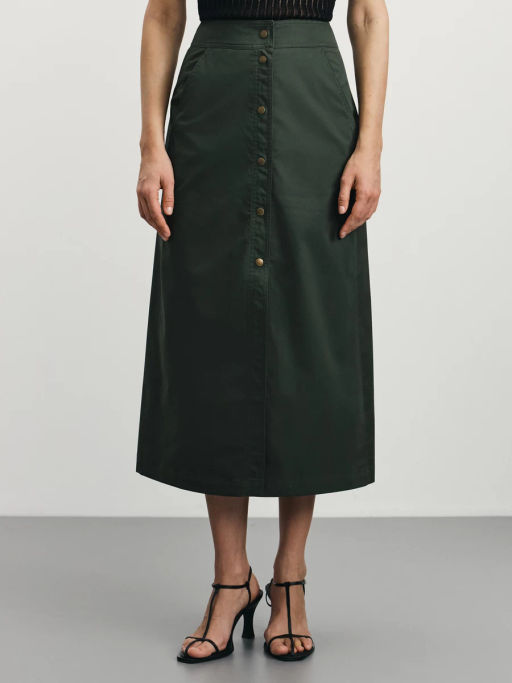 Юбка-трапеция на кнопках / Zarina  фото 3