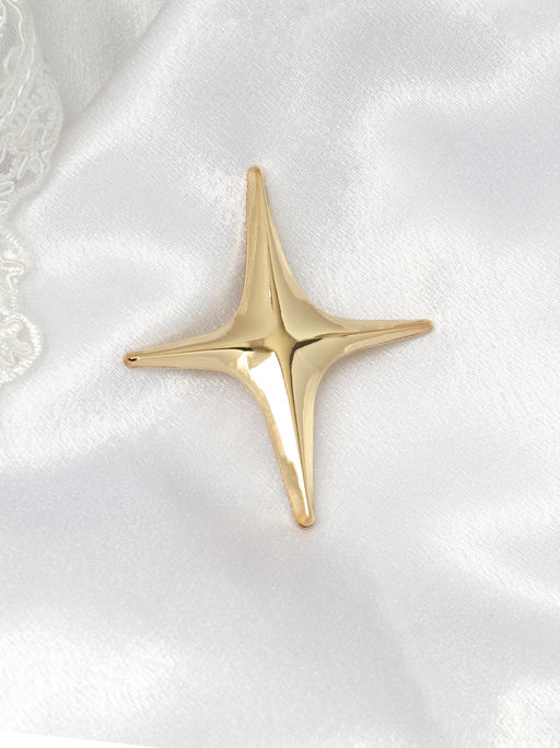 Брошь Звезда / 4047G /уп 12/ - ГалеонТрейд фото 2