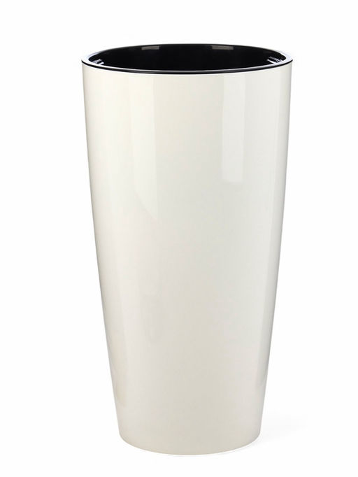 Кашпо для цветов Рондо, пластик, 23 л, d=40 см, h=74.7 см, со вставкой, белое - Simaland фото 2