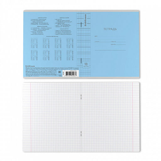 Цена за 200 шт. Тетрадь школьная ученическая ErichKrause Классика Visio зеленая, 18 листов, клетка (в плёнке по 10 шт.)  фото 8