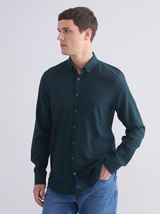 Regular Fit Uzun Kollu Erkek G?mlek